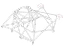 Custom Cages Subaru Impreza GDB Step 3 International Multipoint T45 Weld-in Roll Cage