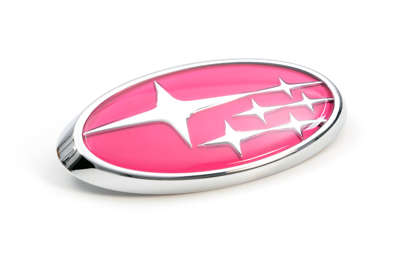 Subaru STI Pink Stars Front Grille Badge Impreza 2008-2013