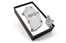 RCM 2 Piece Silver Billet Gudgeon Pin & Oil Separator Cover Kit
