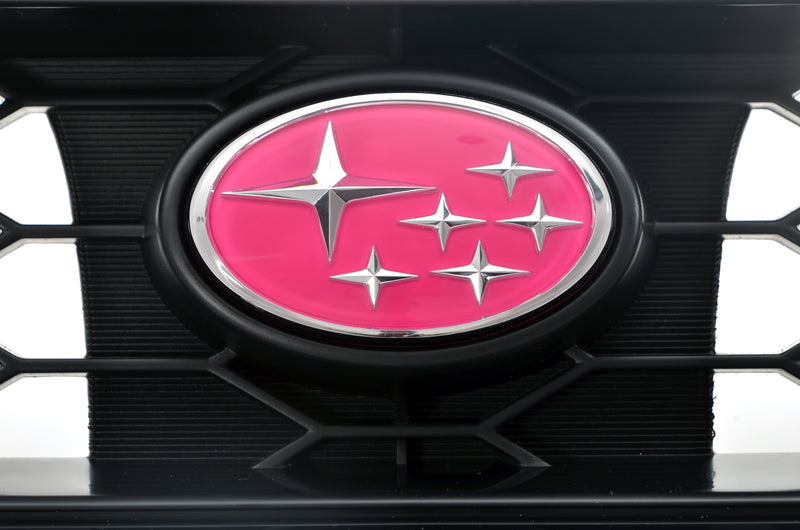 Subaru STI Pink Stars Front Grille Badge - GC8