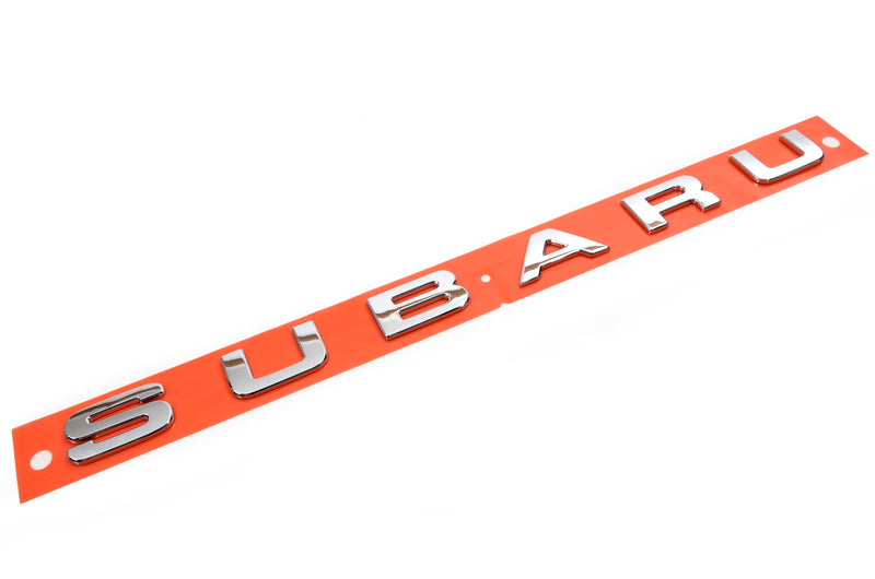 Chrome Subaru Boot Badge Decal