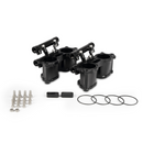 Process West Dual Fuel Rail Billet Tumbler Delete Kit - Subaru 01-07 WRX/STI & 08-21 STI - Black