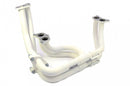 RCM White Ceramic Coated Twin Scroll Stainless Steel Tubular Exhaust Manifold