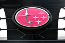 Subaru STI Pink Stars Front Grille Badge - GC8