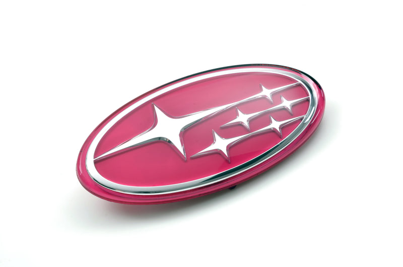 Subaru STI Pink Stars Front Grille Badge New Age Impreza 2001-2005